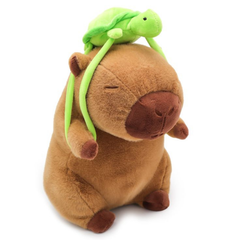 Fluffies™ Capybara with Turtle Backpack