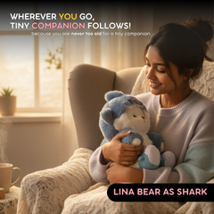 Fluffies Lina Bear As Shark - Detachable Outfit
