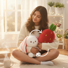 Fluffies™ Bunny inside Strawberry