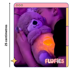 FUSKED Flufies Breathing Otter for Kids Sleep - with music and light