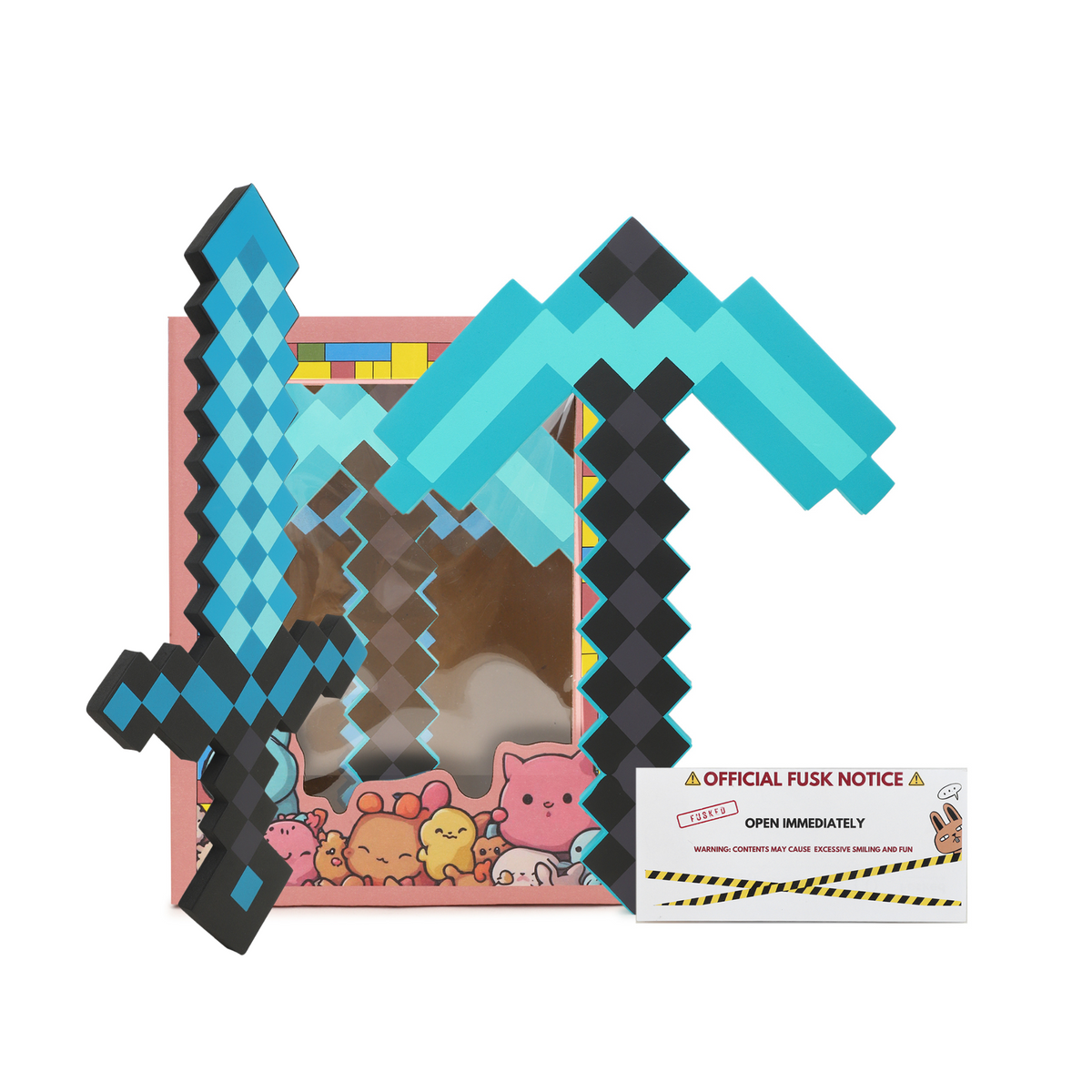 Fluffies™ Minecraft Pickaxe and Sword