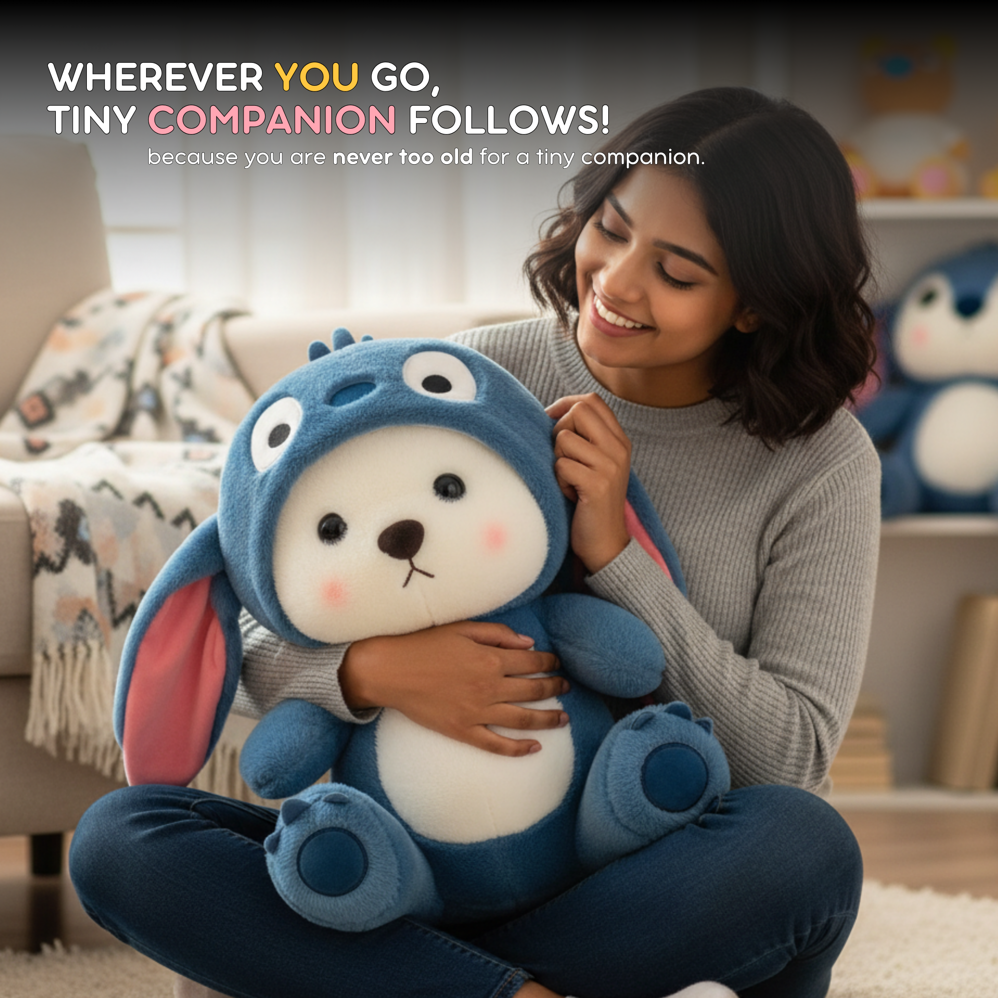 Fluffies Lina Bear in Stitch Hoodie