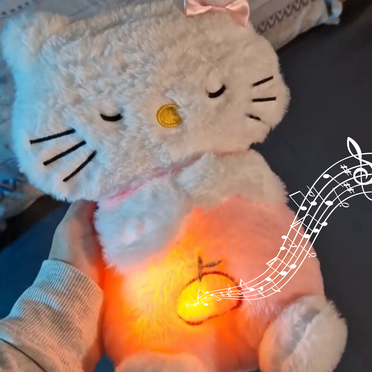 FUSKED Flufies Breathing Hello Kitty - Newborn Baby Gifts
