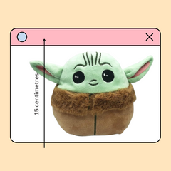 FUSKED Flufies Reversible Yoda Plush Stuff Toys for Kids