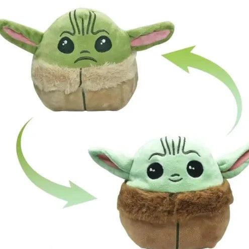 FUSKED Flufies Reversible Yoda Plush Stuff Toys for Kids