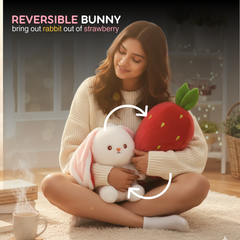 Fluffies™ Bunny inside Strawberry