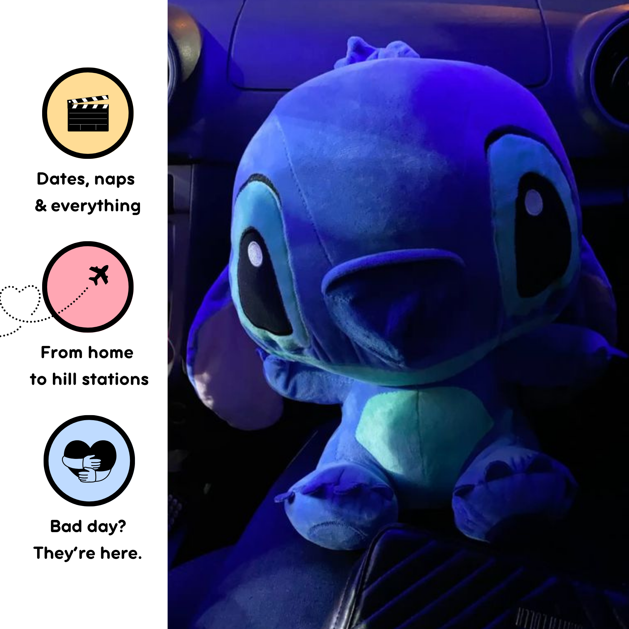 Fluffies Stitch Plush - 55cm