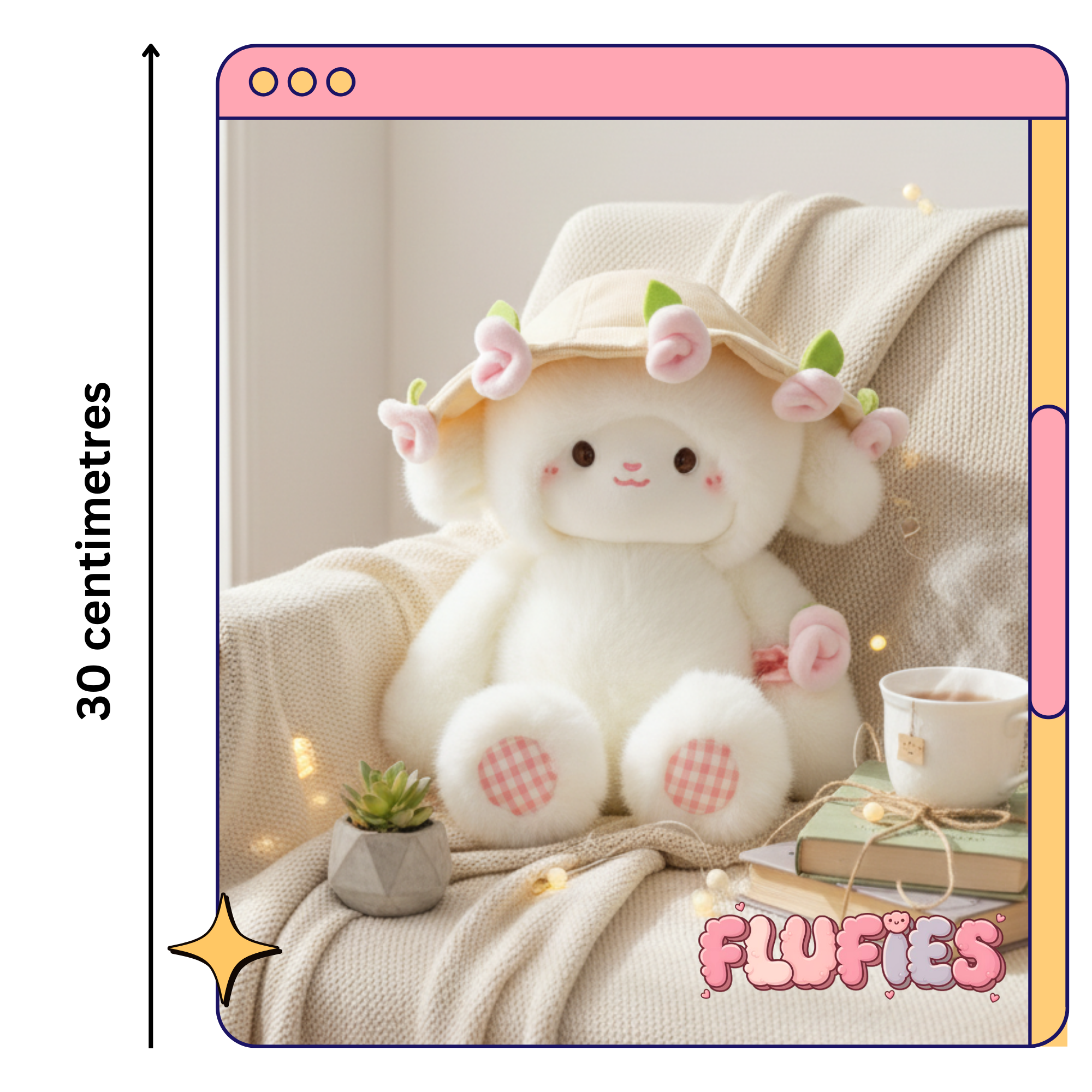 Fluffies Convertible Hat Sheep – Fusked