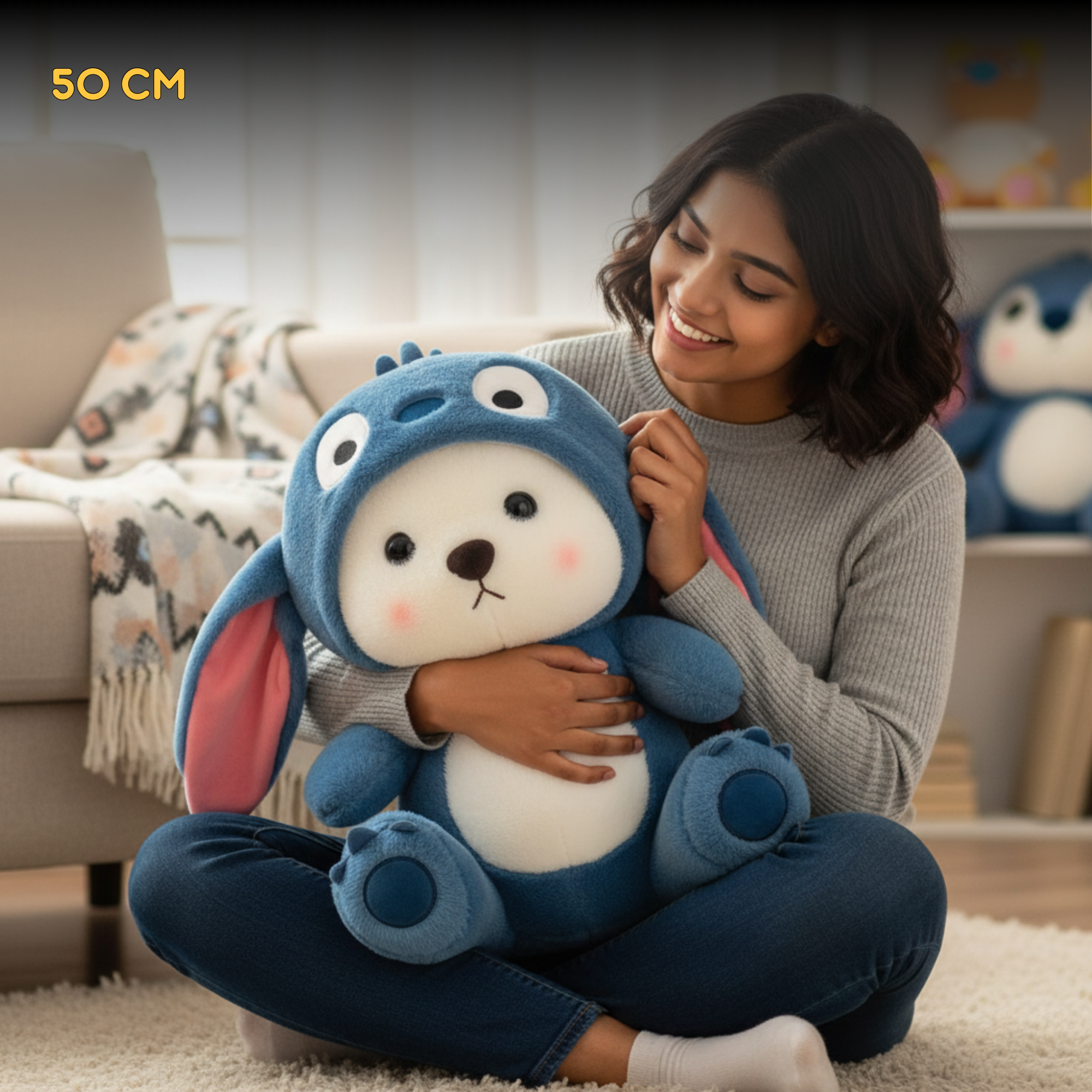 Fluffies Lina Bear in Stitch Hoodie