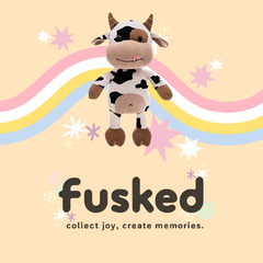 Fusked Flufies Cow Soft Toys for Kids