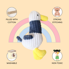 Fusked Flufies Duck Plush Key Chain for Car and Home Key
