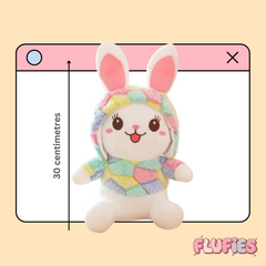 Fusked Flufies Colourful Rabbit Toy Plush
